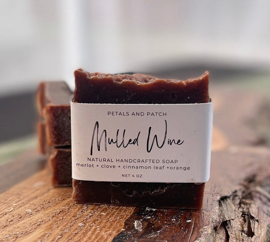 Artisan Natural Handmade Soap: Mulled Wine  Luxury Soap