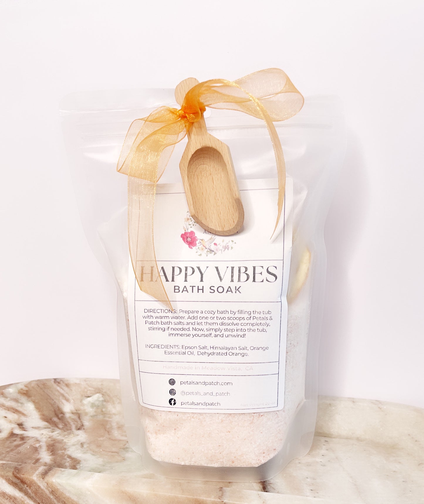 Natural Organic Bath Soak: HAPPY VIBES