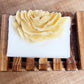 Natural Handcrafted Soap: CREAM LEMON PETALS BAR